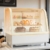 Upstreman Kühlvitrine 100L, Vitrine für Kühlschränke, Kühltheke 2-10°C, LED-Beleuchtung, 2 Verstellbare Ablagen, für Café, Bäckerei, Tortenvitrine, CD101-Weiß - 2