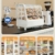 Upstreman Kühlvitrine 100L, Vitrine für Kühlschränke, Kühltheke 2-10°C, LED-Beleuchtung, 2 Verstellbare Ablagen, für Café, Bäckerei, Tortenvitrine, CD101-Weiß - 6