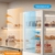 Upstreman Kühlvitrine 58L, Vitrine für Kühlschränke, Kühltheke 2-10°C, LED-Beleuchtung, 2 Verstellbare Ablagen, für Café Bäckerei, Tortenvitrine, CD58-Weiß - 4